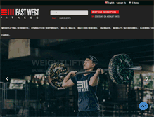 Tablet Screenshot of eastwestfitness.com